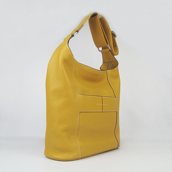 Knockoff Hermes Good News H Women Shoulder Bag Yellow H2801 - Click Image to Close